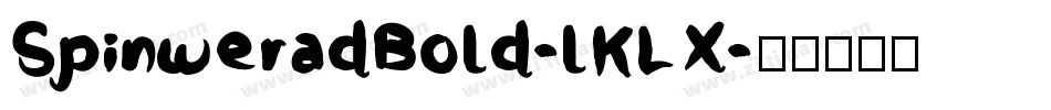 SpinweradBold-lKLX字体转换