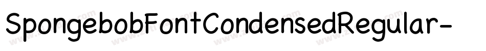 SpongebobFontCondensedRegular-3zZEy字体转换