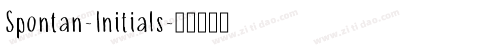 Spontan-Initials字体转换