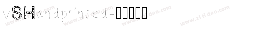 vSHandprinted字体转换