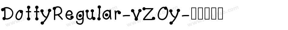 DottyRegular-vZOy字体转换