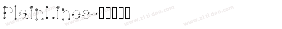 PlainLines字体转换