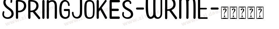 SpringJokes-WRME字体转换
