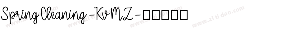 SpringCleaning-KvMZ字体转换