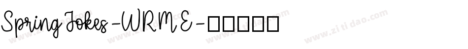 SpringJokes-WRME字体转换
