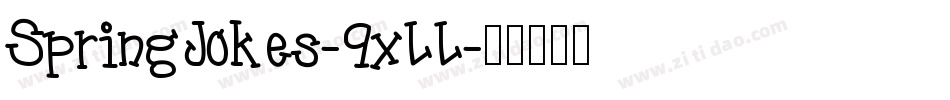 SpringJokes-9xLL字体转换