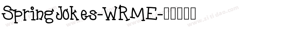 SpringJokes-WRME字体转换