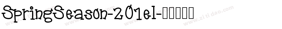 SpringSeason-2O1el字体转换