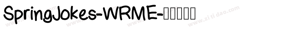 SpringJokes-WRME字体转换