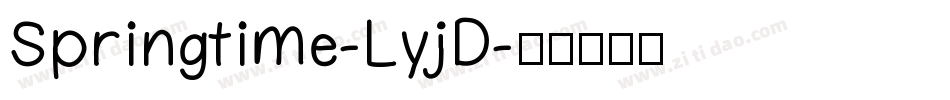 Springtime-LyjD字体转换