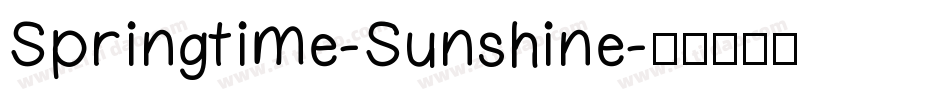 Springtime-Sunshine字体转换
