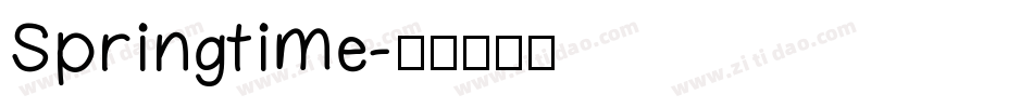 Springtime字体转换