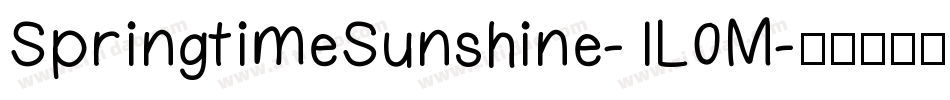 SpringtimeSunshine-1L0M字体转换