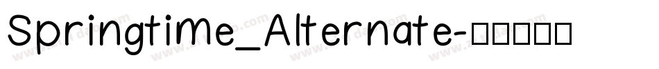 Springtime_Alternate字体转换
