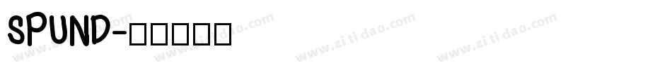 SPUND字体转换
