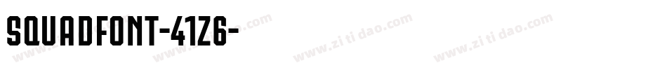 SquadFont-41z6字体转换
