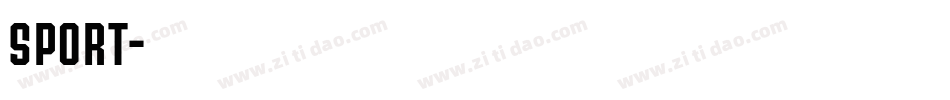 sport字体转换