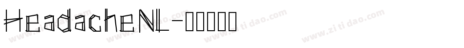 HeadacheNL字体转换