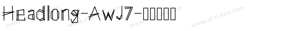 Headlong-AwJ7字体转换