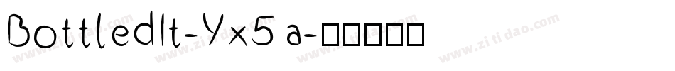 BottledIt-Yx5a字体转换