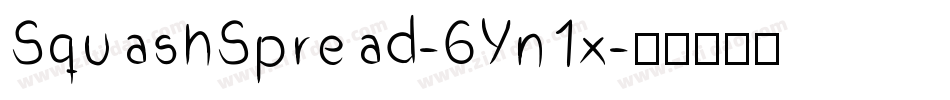 SquashSpread-6Yn1x字体转换