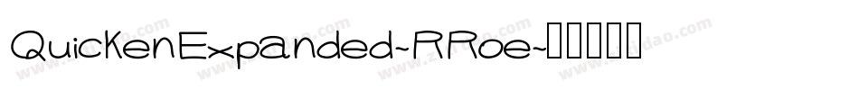 QuickenExpanded-RRoe字体转换