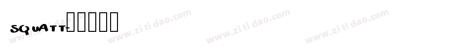 SQUATT字体转换