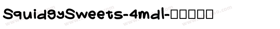 SquidgySweets-4mdl字体转换