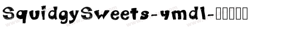 SquidgySweets-4mdl字体转换