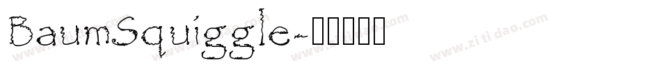 BaumSquiggle字体转换