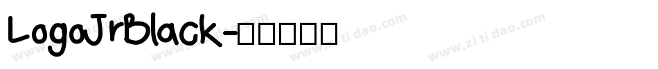 LogoJrBlack字体转换