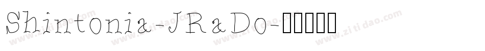 Shintonia-JRaDo字体转换