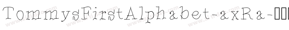 TommysFirstAlphabet-axRa字体转换