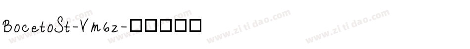 BocetoSt-Vm6z字体转换