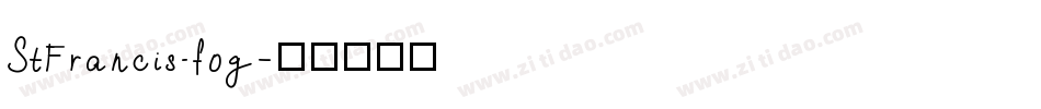 StFrancis.fog字体转换