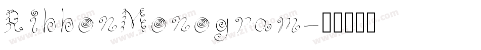 RibbonMonogram字体转换