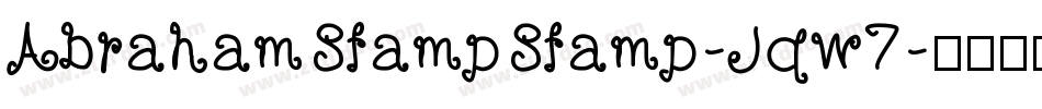 AbrahamStampStamp-Jqw7字体转换