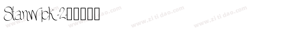Stanwick-2字体转换