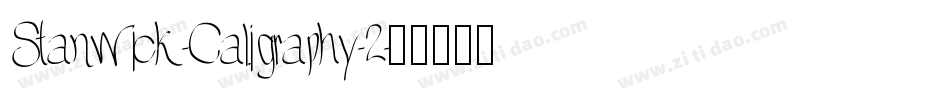 Stanwick-Caligraphy-2字体转换