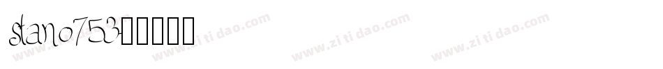 stan0753字体转换