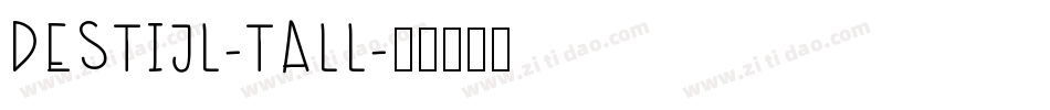 DeStijl-Tall字体转换