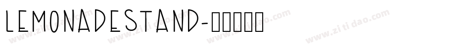 LemonadeStand字体转换
