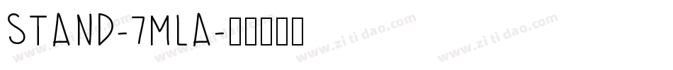 Stand-7MLA字体转换