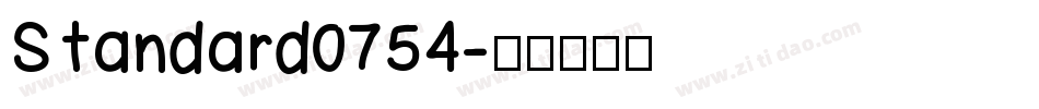 Standard0754字体转换