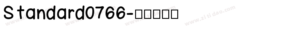 Standard0766字体转换