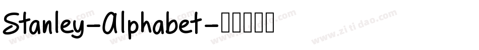 Stanley-Alphabet字体转换