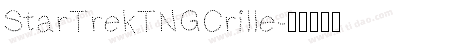 StarTrekTNGCrille字体转换