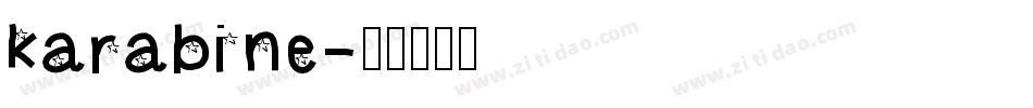karabine字体转换