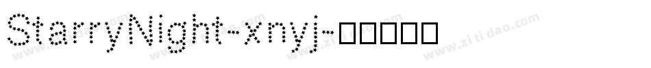 StarryNight-xnyj字体转换