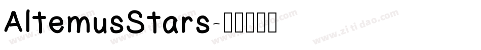 AltemusStars字体转换